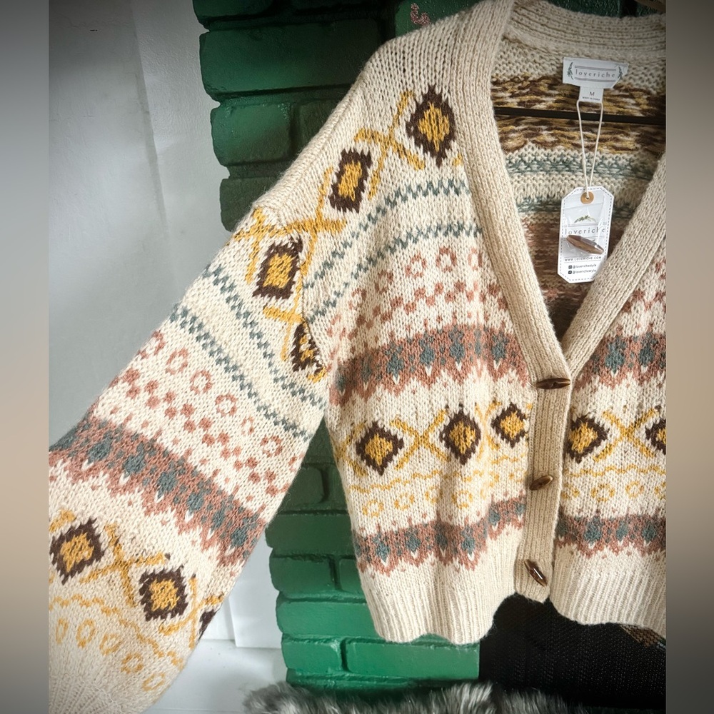 FAIR ISLE Sweater (M) - Picture 3 of 5